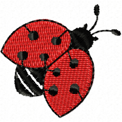 Lady Bugs Embroidery Design 6 Lady Bugs Embroidery Design 6